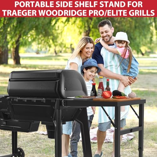 Table d'appoint pliable pour barbecue Traeger Woodridge Pro - 7