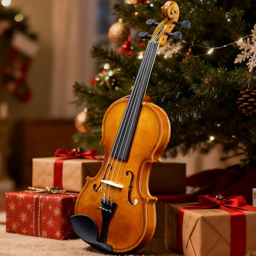 image for Ktaxon Full Size Violin, 1/8 Acoustic Violin with Portable Case, Finge