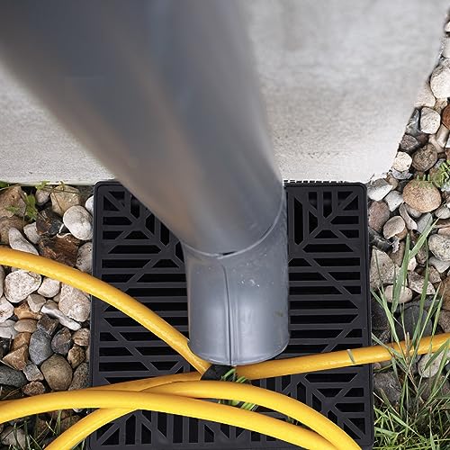 Downspout Extension Kit,Square Catch Basin Drain Kit,Low Profile Catch