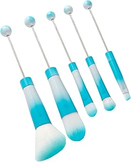 Unique Metal Handled Beading Makeup Brush Set...