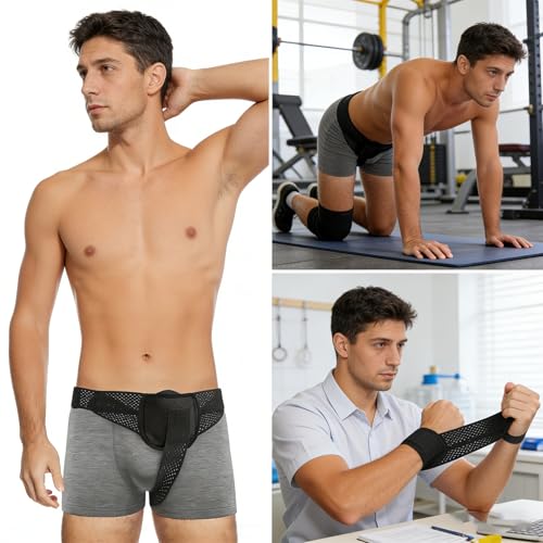 Faja hernia inguinal ajustable para soporte abdominal miniatura 6