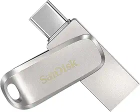 SanDisk 256GB Ultra Dual Drive Luxe USB Tipo-C - até 400 MB/s - SDDDC4-256G-GAM46