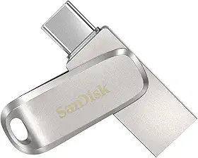 SanDisk 256GB Ultra Dual Drive Luxe USB Tipo-C - até 400 MB/s - SDDDC4-256G-GAM46