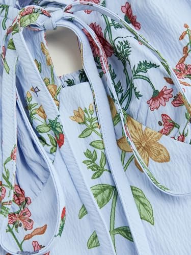 Image of CIDER Floral Dress for Women Summer Mini Sundresses Spaghetti Strap Cute Vacation Dresses Boho Casual Outfits