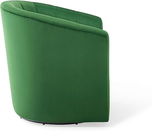 Miniatura 5 de Modway Prospect - Sillón tapizado de terciopelo con diseño capitoné, color verde