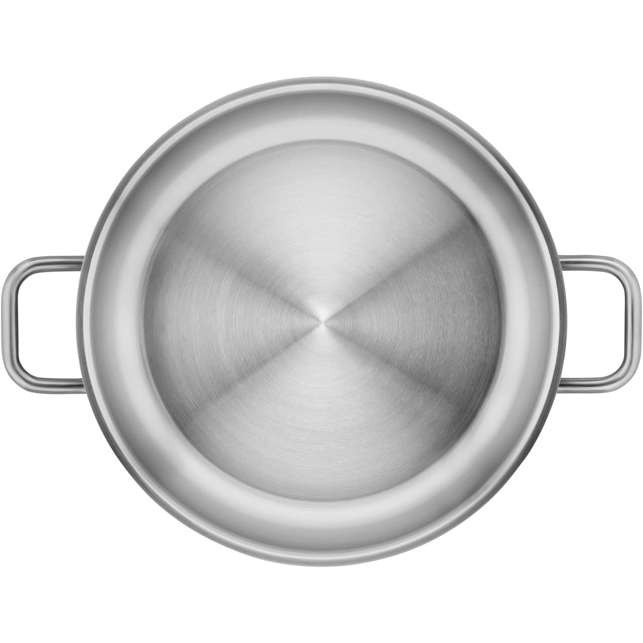 WMF Ultimate - Sartén de acero inoxidable (28 cm, sin revestimiento, base plana, inducción, acero inoxidable Cromargan pulido, apta para horno, apta para lavavajillas