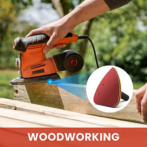 Youngtec Mouse Detail Sander Sandpaper Sanding Paper Assorted 40/80/120/180/240 Grits (50Pcs Mouse Sandpaper) #TOP5