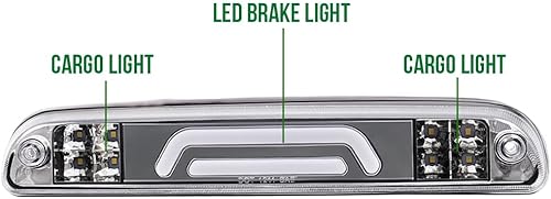 Miniatura 2 de GRAND ORANGE Tercera luz de freno LED compatible con Ford F250 F350 F450 F550 SD 1999-2016 lámpara de carga trasera súper resistente, luz de freno