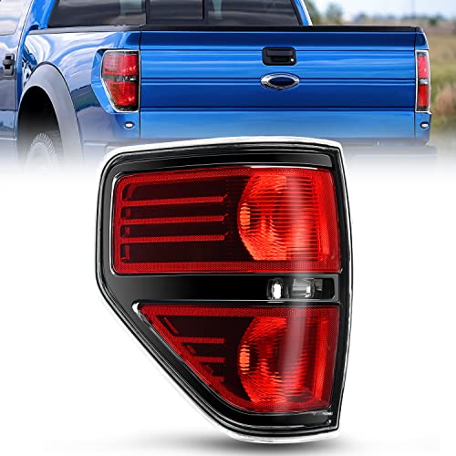 Nilight Driver Side Taillight Assembly for 2009 2010 2011 2012 2013 2014 Ford F-F150 F150 Pickup Truck Right Side Rear Lamp Replacement OE Style Red Housing Tail lamp