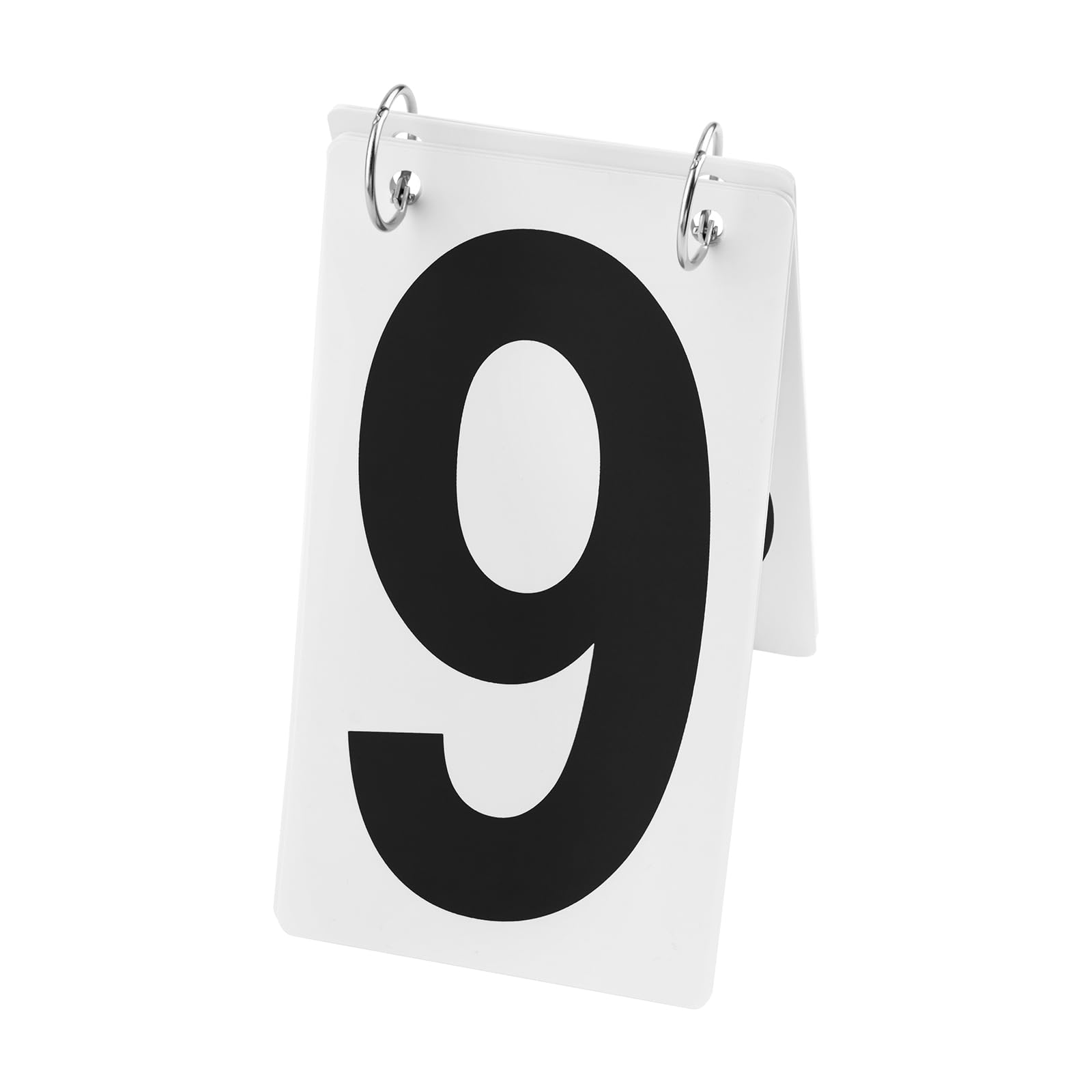 GOGO Plastic Score Number Card, 4 x 7 Inch, Double Sides Black Number 0-9, Price/Set — image 1