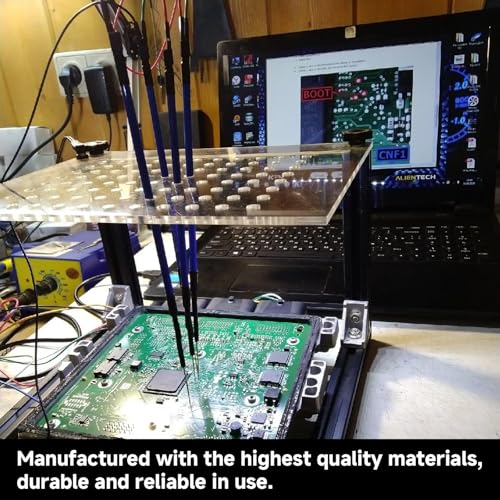 Image of BMD Probe Pens, LED BMD Frame with 4 Probe Pins 1PCS Connecting Cable, Plastic and Stainless Steel Material BMD Frame Probes Pens Fits for Ktag Kess V2 Fgtech BDM100