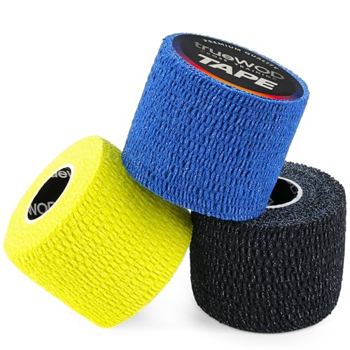 trueWOD Tape Crossfit Dedos Cinta Adhesiva Flexible Hook Grip Tape Athletic Esparadrapo Deportivo Accesorios Crossfit Mujer Hombre Halterofilia - 3 Rollos de 4.5m x 5cm