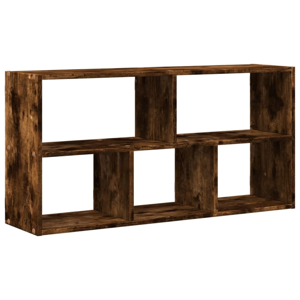 vidaXL Wall Shelf, Floating Shelf for Display, Wall Mounted Shelf for Living Room, Picture Ledge, Modern Style, Smoked Oak Engineered Wood