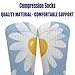 Meaudiwes Fashion Dress Decor Socks, Comfortable Work Leisure Sports Socks For Girls And Boys Floral Daisy Purple Flower