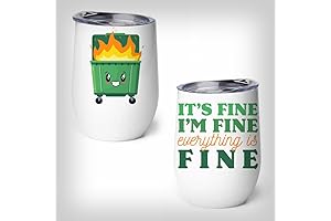 Dumpster Fire Wine Tumbler: A Unique and Hilarious Gift for Wine Lovers