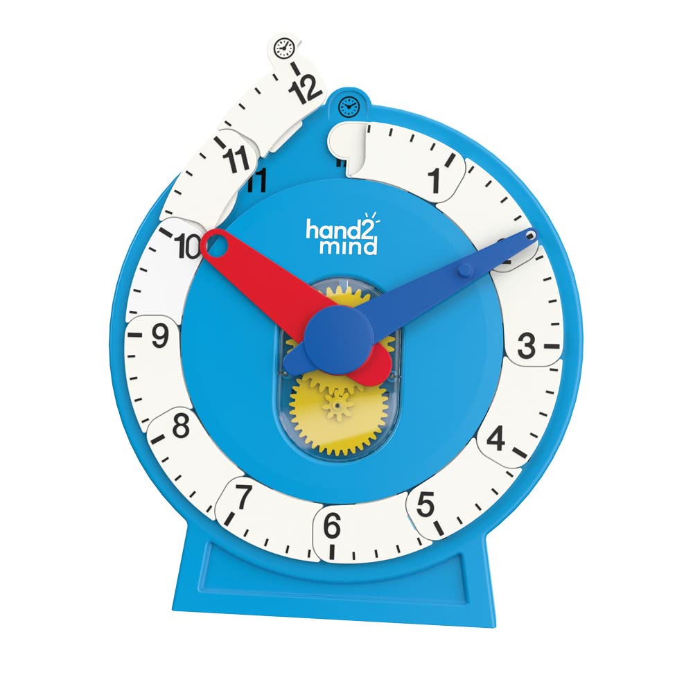 Buy hand2mind Advanced NumberLine Clock™ for Kids Learning to Tell Time, Math Manipulatives for