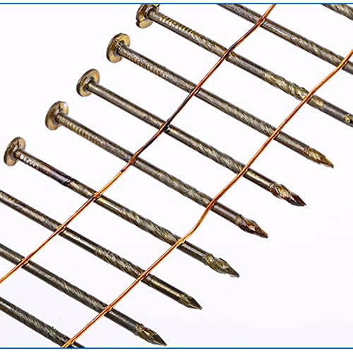 90mm Coil Nails Threaded Nails Polished Rod Light Nails Ring Pattern Spiral Tray Nails Packing Box Nails Anti-rust - Nails - - (Color: 90mm)