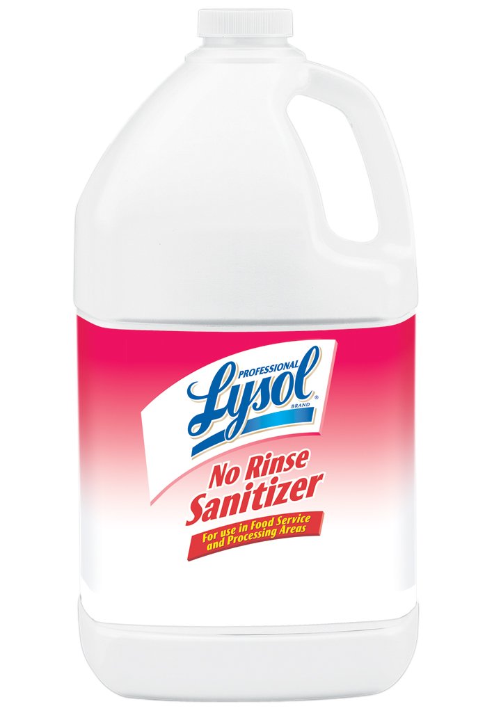 Lysol Professional No Rinse Sanitizer, 128 Ounce (Pack of 4)