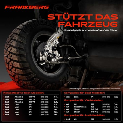 Achsschenkel Vorne Rechts für A3 8P Leon 1P1 Alhambra 710 CC Passat 365 357 3C5 Sharan 7N 2005-2019 3C0407258F