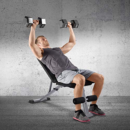 WF Athletic Supply Adjustable Weight Bench, Fitness Training Weight Bench, Multifunctional Adjustable Utility Weight Bench for Full Body Workout, Incline/Decline Bench Press for Home Gym