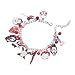 Horror Charm Bracelet - Chucky Jason Child Horror Movie Valentines Jewelry for Women