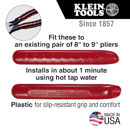 Image of Klein Tools 89 Replacement Handles, Made in USA, Plastic Handle Replacement Set for 8 to 9-Inch Pliers