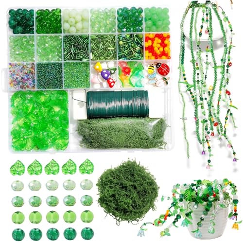 Kit de plantas con cuentas y hojas de cristal ideal para regalar a entusiastas