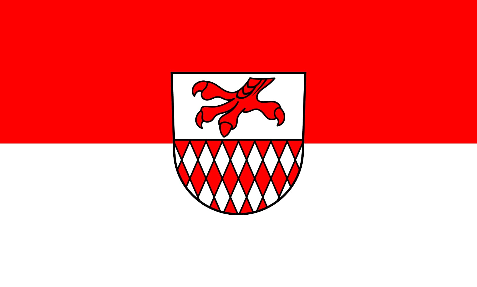 Drapeau Large Haiterbach paysage de 1.35m² pour mât extérieur