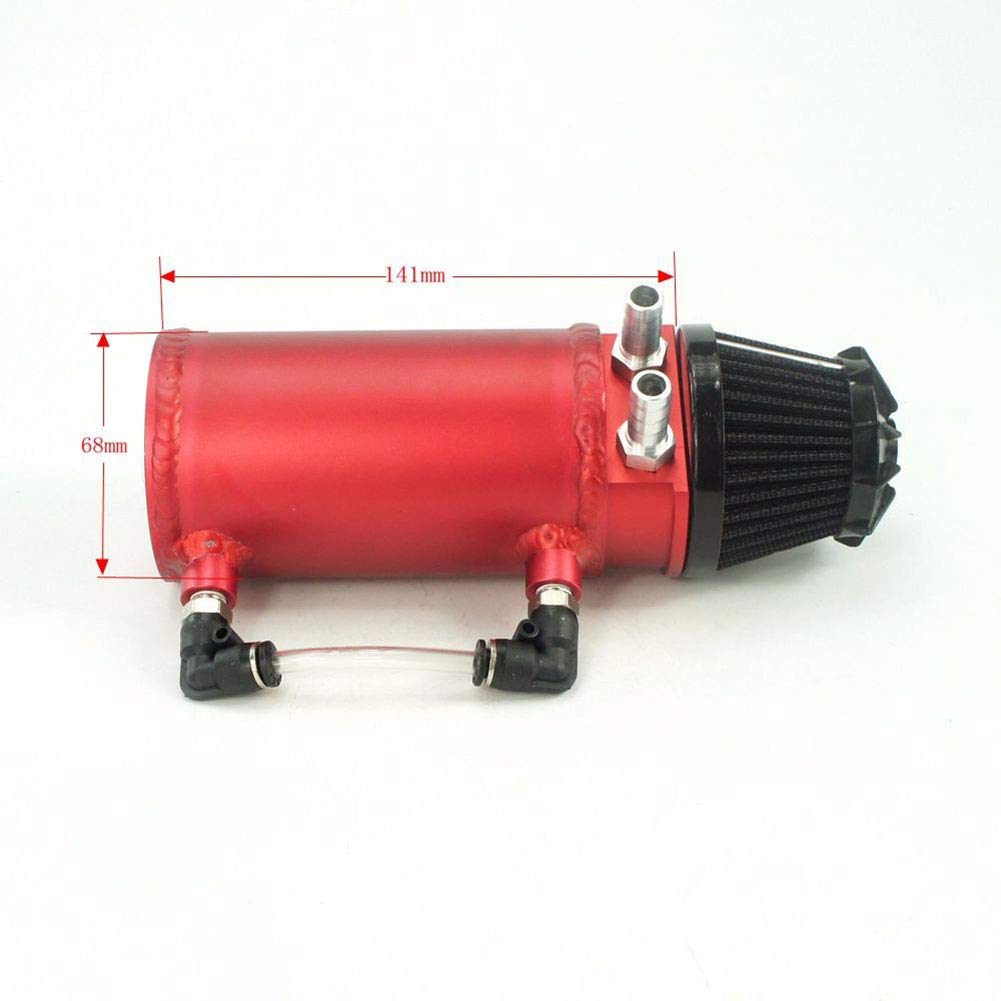 Zbiornik zbiornika zbiornika zbiornika ze stopu aluminium z filtrem oddechowym cylindrem zbiornika zbiornika oleju puszka uniwersalna, A