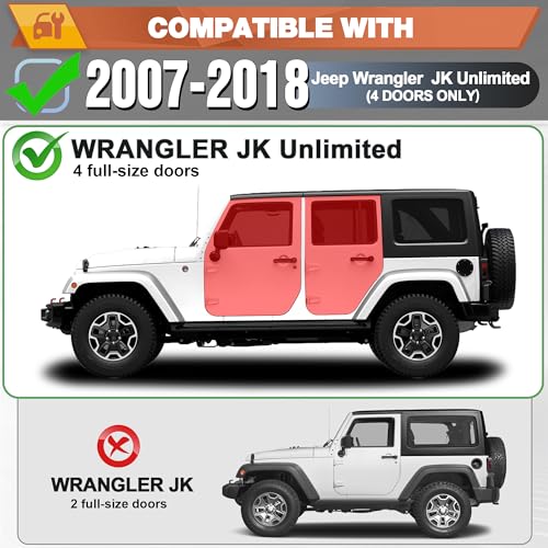 Estribos laterales para Jeep Wrangler JK Unlimited 2007-2018 miniatura 2