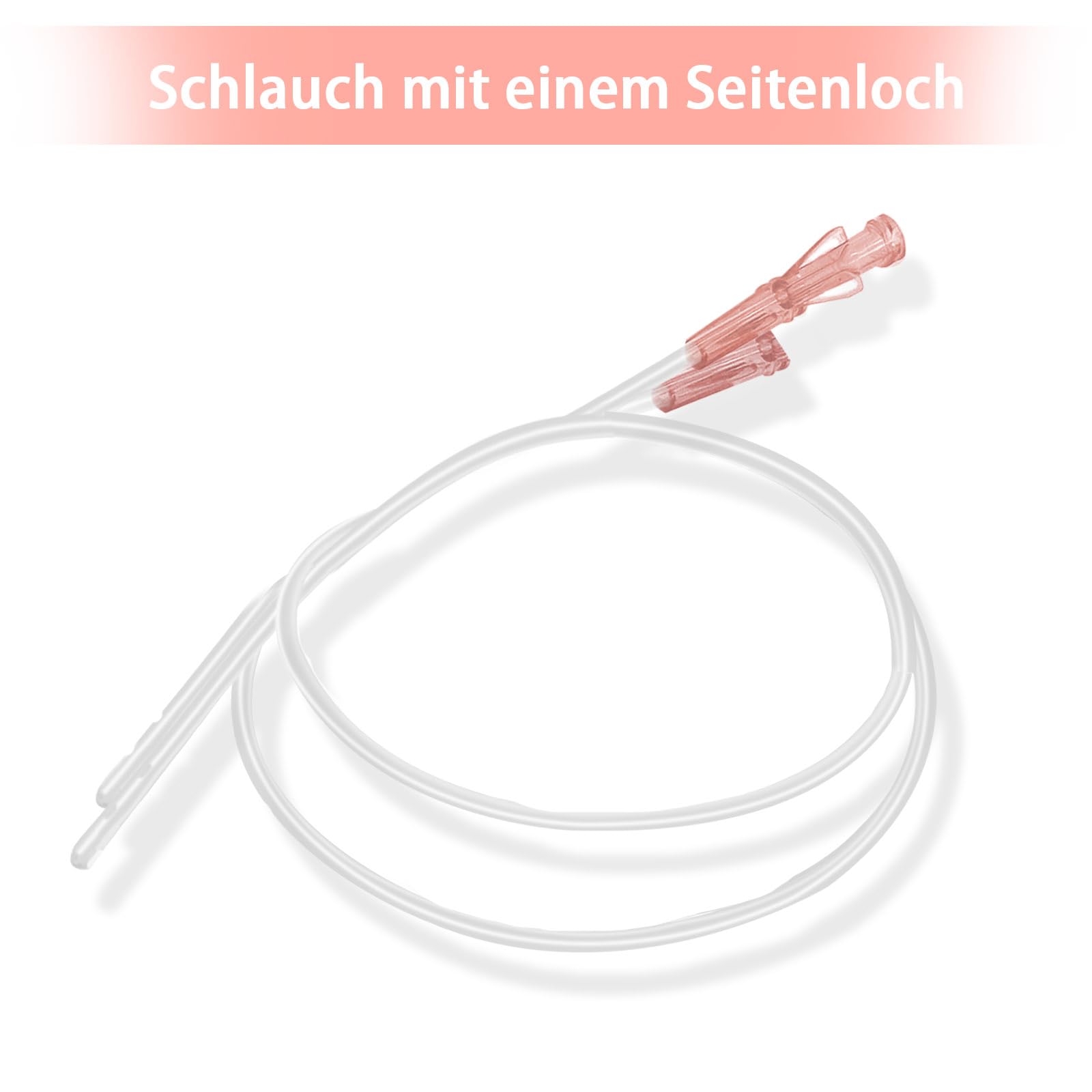 10 Stück Hundekatheter mit Harnröhren-Ausbaggersonde, seitliche Öffnung, Verstopfung, Veterinärinstrument (4Fr - 500 mm)
