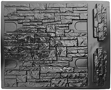 Walk Stone Maker,Concrete Mold,Paving Mould Plastic Molds Wall Concrete Plaster Garden House Wall Stone Tiles Stone Mold Cement Bricks Maker Mould Decorative Moulds Paving Moulds