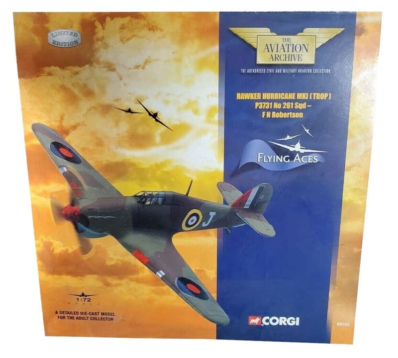 Amazon | CORGI 1/72 完成品 HAWKER HURRICANE MK.I (TROP) P3731 RAF