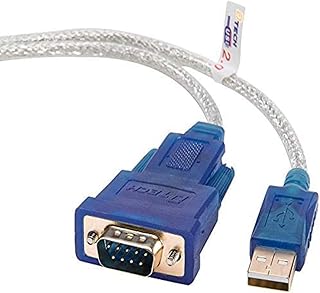 DTECH 1.5 Feet FTDI USB to RS232 Serial Adapter Cable RS232 DB9 Male Connector FT232RL Chipset Compatible with Windows 11 10 8 7 Mac Linux