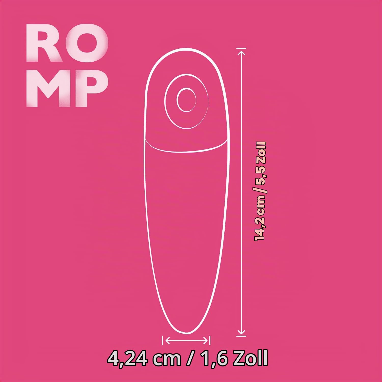 Romp Shine X Clitoral Sucker - Klitoris-Stimulator mit 10 Intensitätsstufen - Klitoris-Saugspielzeug - Sexspielzeug für Erwachsene - Wiederaufladbarer & wasserdichter - Pink