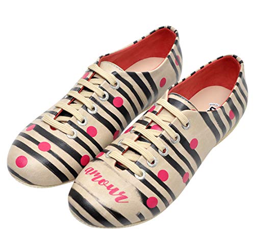 DOGO, Oxford Plana Mujer, Multicolore, 38 EU