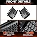 ECOTRIC LED Fog Lights Compatible with 2018-2021 Subaru WRX STI White DRL Daytime Running Light & Amber Turn Signal Fog Lights Lamp Cover Bezels Replacement for 57731VA410 57731VA400