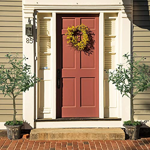 Artificial Olive Tree 3.8Ft (46In) Tall Fake Potted Olive Silk Tree Natural Faux Plants Tree For Indoor Outdoor House Home Office Garden Decor Housewarming Gift #TOP2
