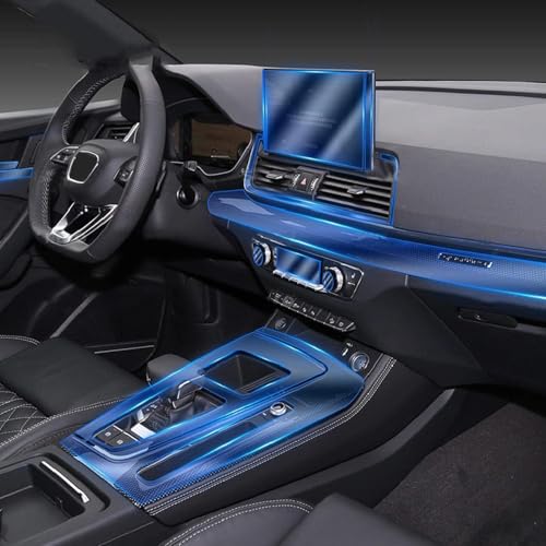 Film protection console centrale Audi Q5 Sportback protection TPU transparent voiture