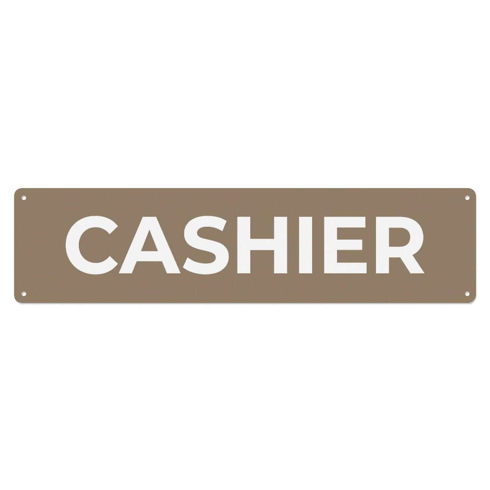 Metal Tin Sign Cashier Payment Processing Station