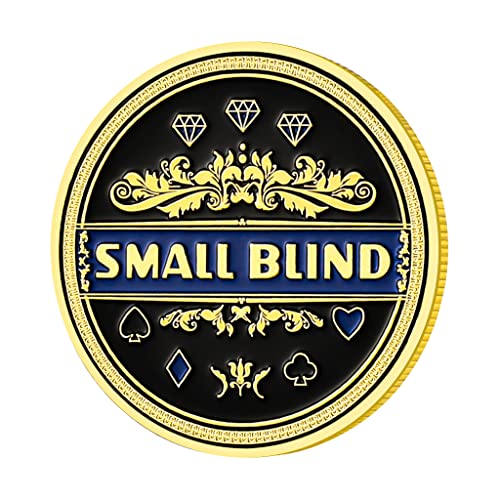 Lulucircle Dealer Button, Small Blind, Big Blind, Poker Guard, Poker Gifts For Men, Poker Accessories, Coin Collectibles, Poker Chips Coin With Plastic Case (Position Marker), 3 Pcs (Poker Buttons) #TOP4