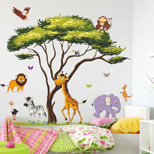 Vinilos Decorativos de Animales Safari 10 Hojas 12x18 in miniatura 5