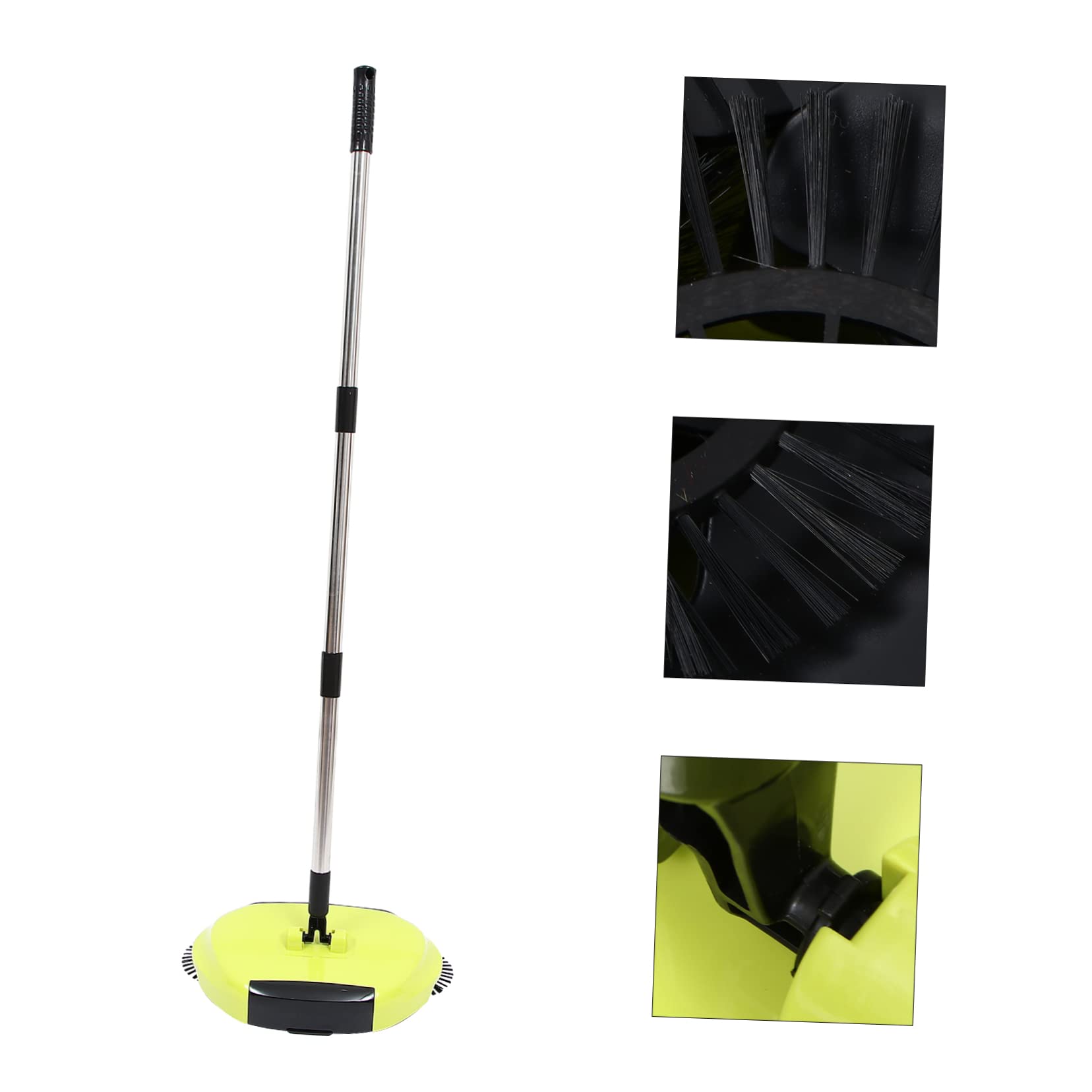 Cabilock Gelbe 3-in-1 Bodenkehrmaschine mit Verstellbarem Griff