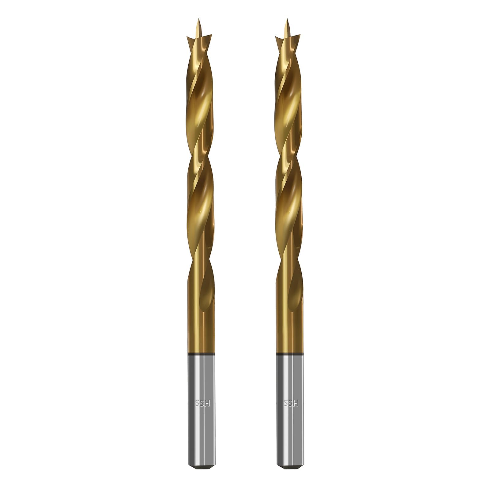 TIBOO DAY Brad Point Wood Drill Bits 6mm (1/4") Brad Point Drill, 2 Pcs — image 1