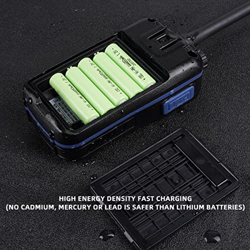 Image of Handheld Two-Way VHF Marine Radio IPX7 Waterproof,LED Screen,10 NOAA Weather Channels,Flashing Light,Falling Water Alarm KSUN P25 (1 Pack)