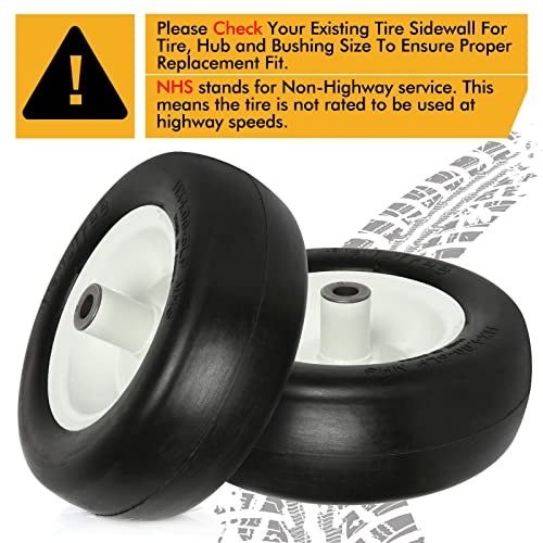 image for WEIZE 11x4.00-5 Flat Free Tire with Rim, 5