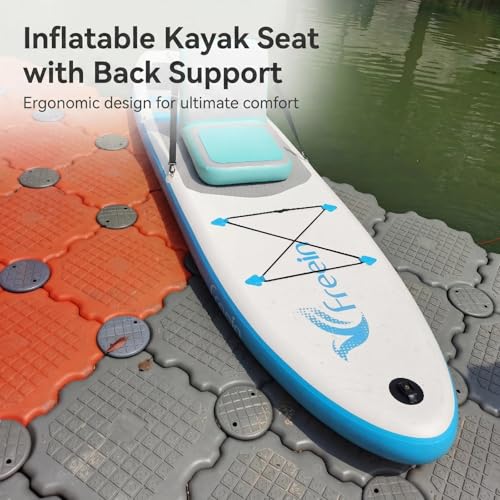 Almohadilla de asiento inflable Freein 4" Drop-Stitch para SUP y Kayak miniatura 6