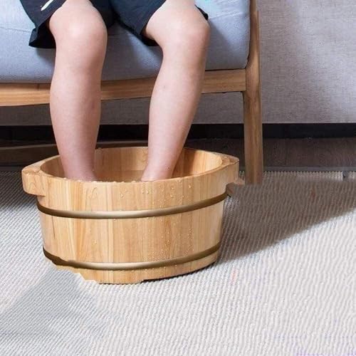 Cubeta de Madera Natural para Baño de Pies miniatura 5