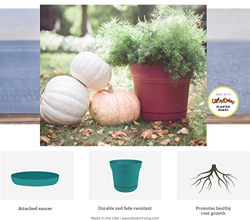 Bloem Saturn Planter W/Saucer 5" Deep Sea Blue (Sp0531), 5" #TOP3