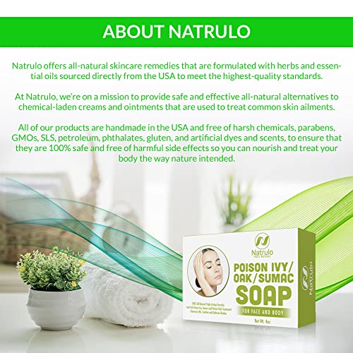 image for Natrulo Poison Ivy Soap Bar - All Natural Poison Ivy Relief - Anti-Itc
